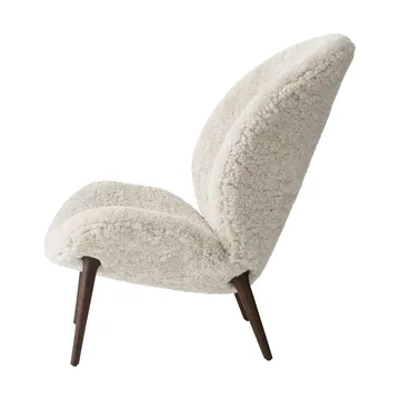 Vipp469 Lodge loungefåtölj low back - Curly 09 off white-dark oak - Vipp