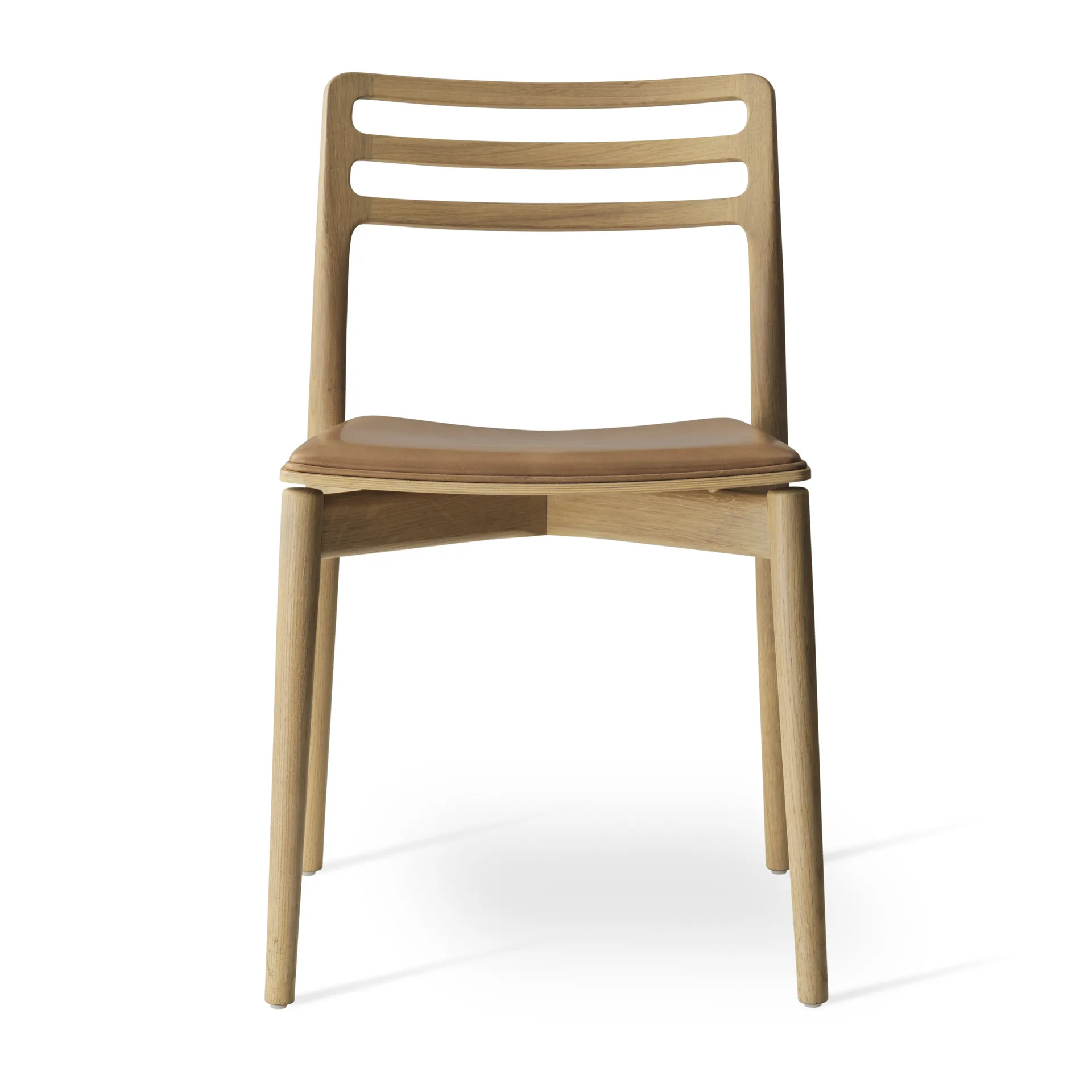 Vipp481 Cabin stol, Light oak-sand leather Vipp