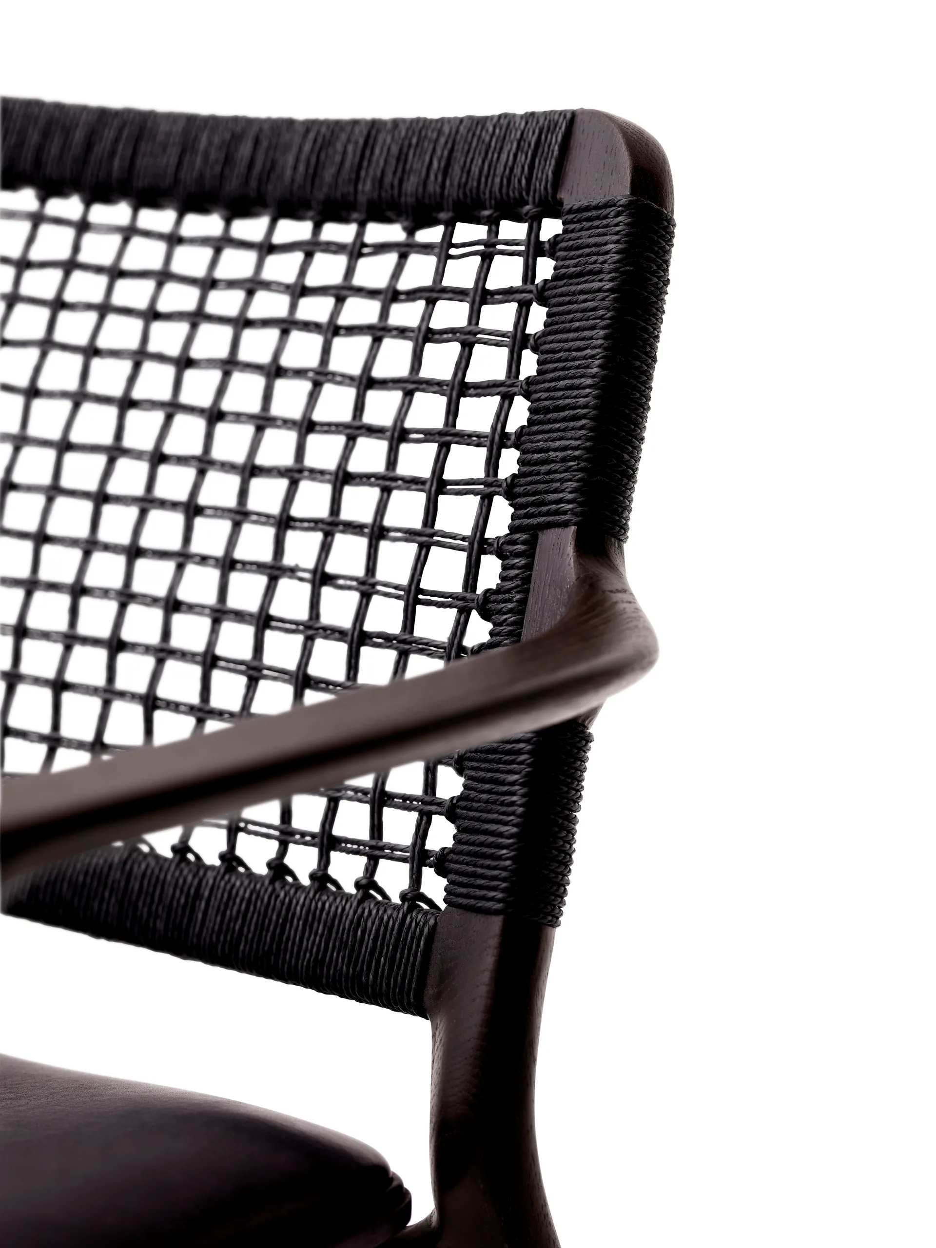 Vipp488 Cabin loungefåtölj, Dark oak-black leather Vipp