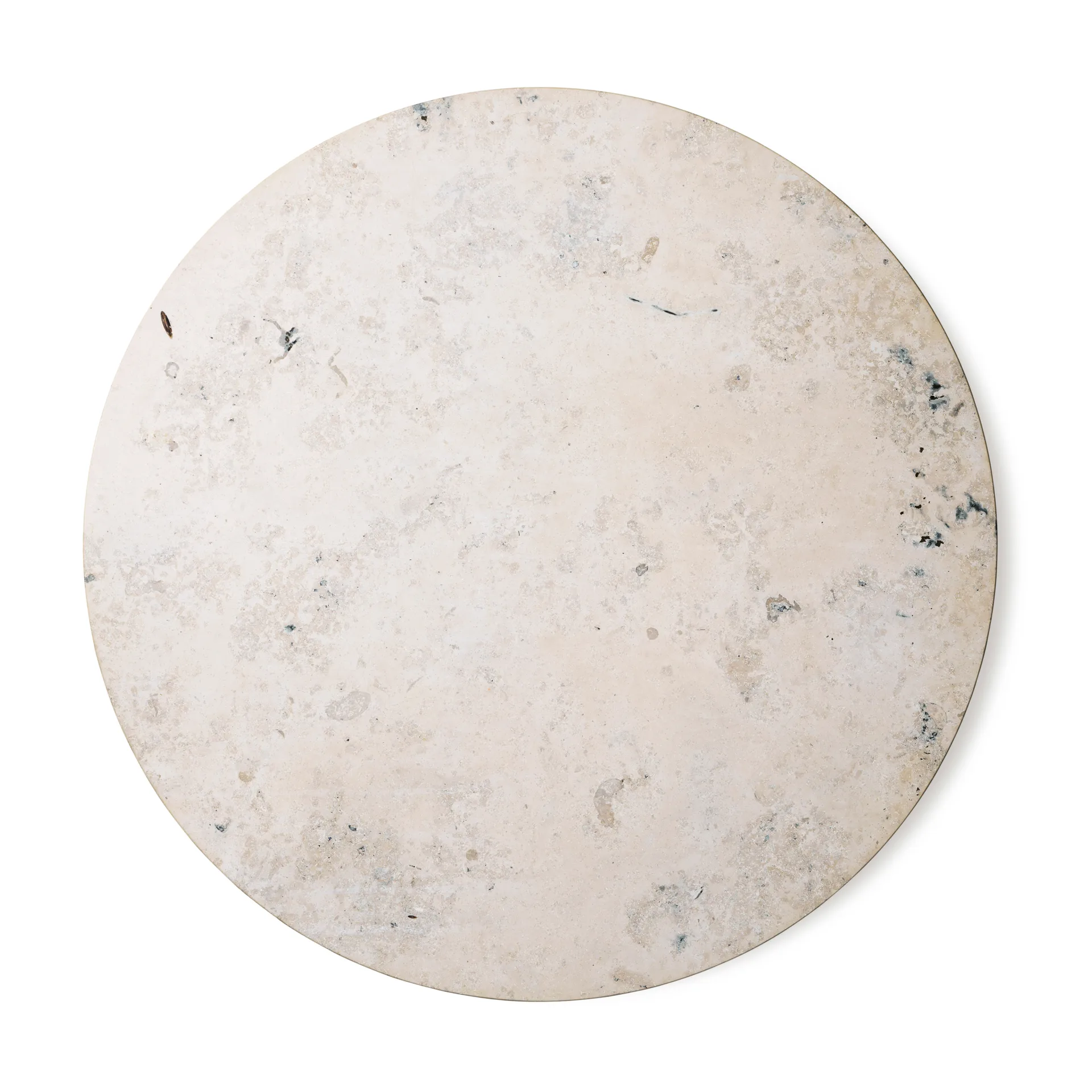 Vipp494 Cabin matbord Ø130 cm, Light Jura marble-dark oak Vipp