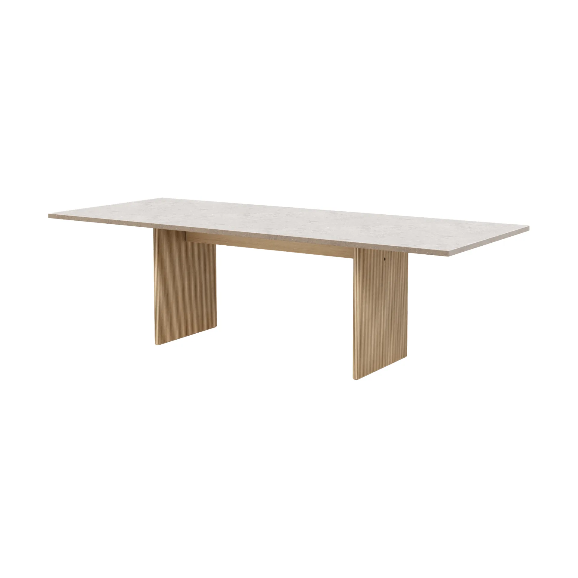 Vipp496 Cabin square bord, Jura Grau Blau-light oak, 250x100x74 cm Vipp