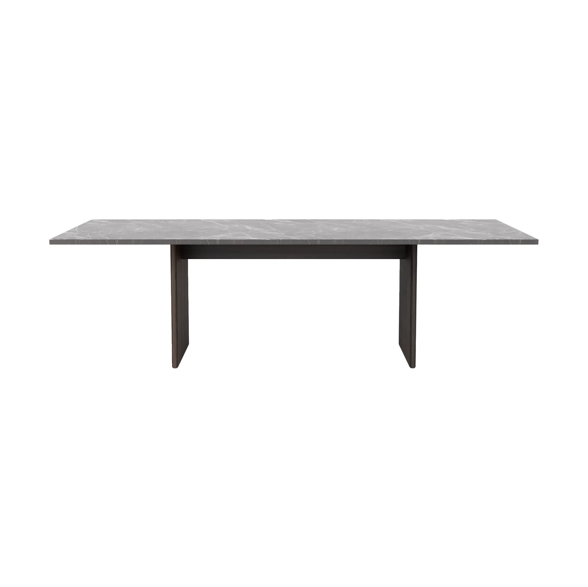 Vipp496 Cabin square bord, Pietra Grey-dark oak, 250x100x74 cm Vipp