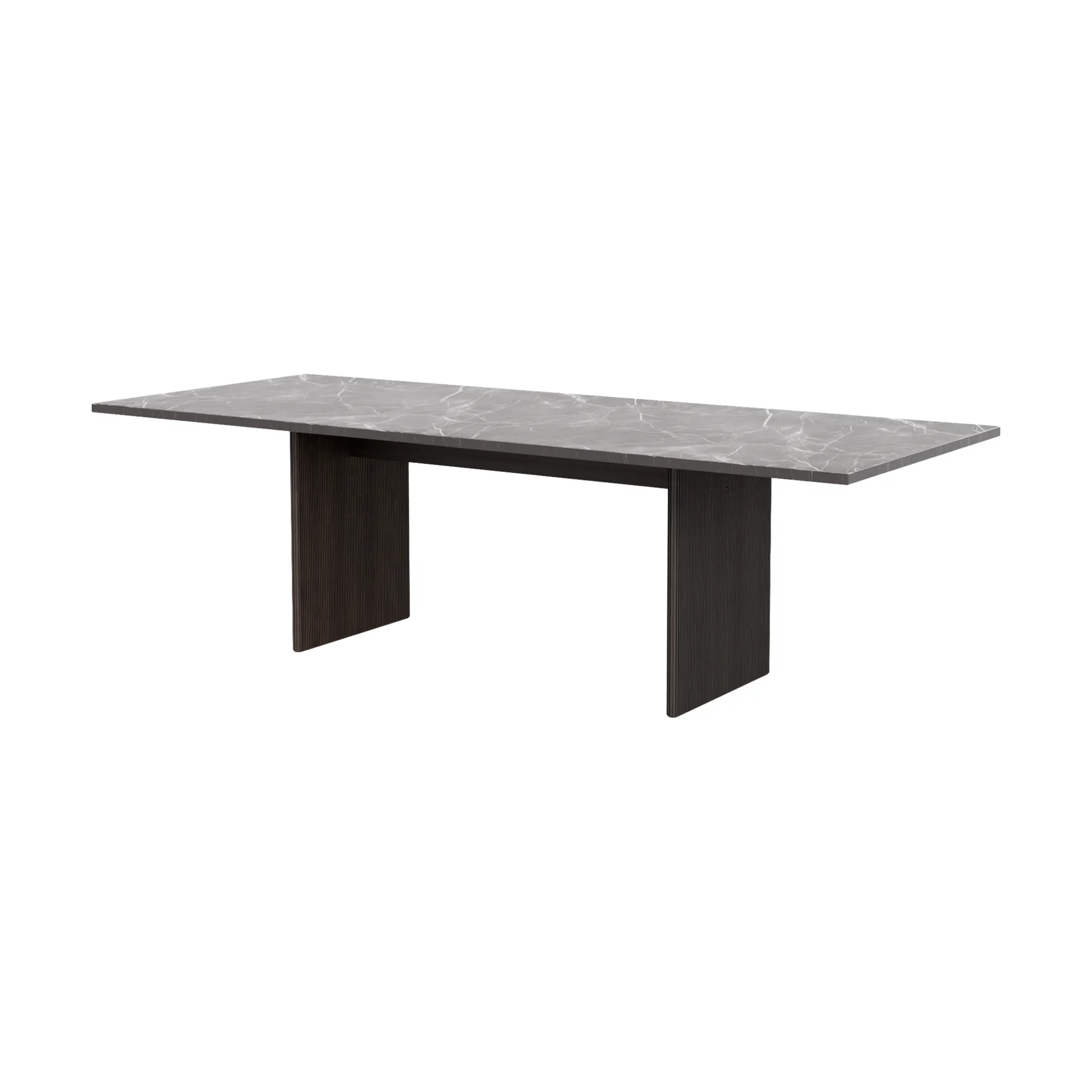 Vipp496 Cabin square bord, Pietra Grey-dark oak, 250x100x74 cm Vipp