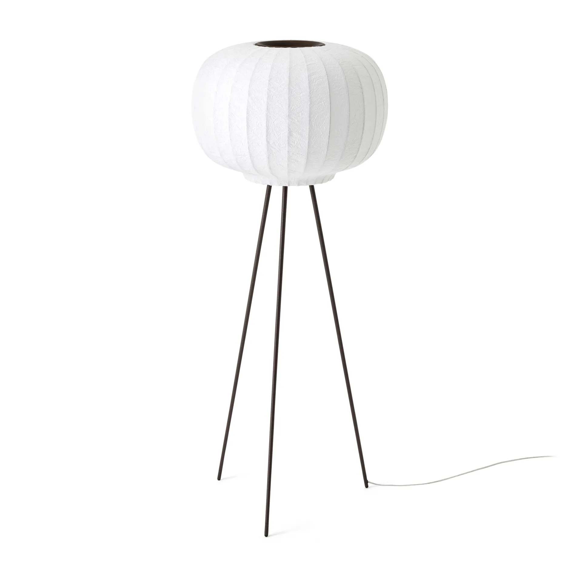 Vipp581 Paper golvlampa 112 cm, Dark oak-white Vipp