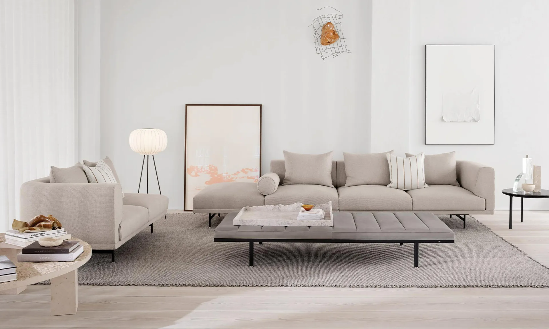 Vipp581 Paper golvlampa 112 cm, Dark oak-white Vipp