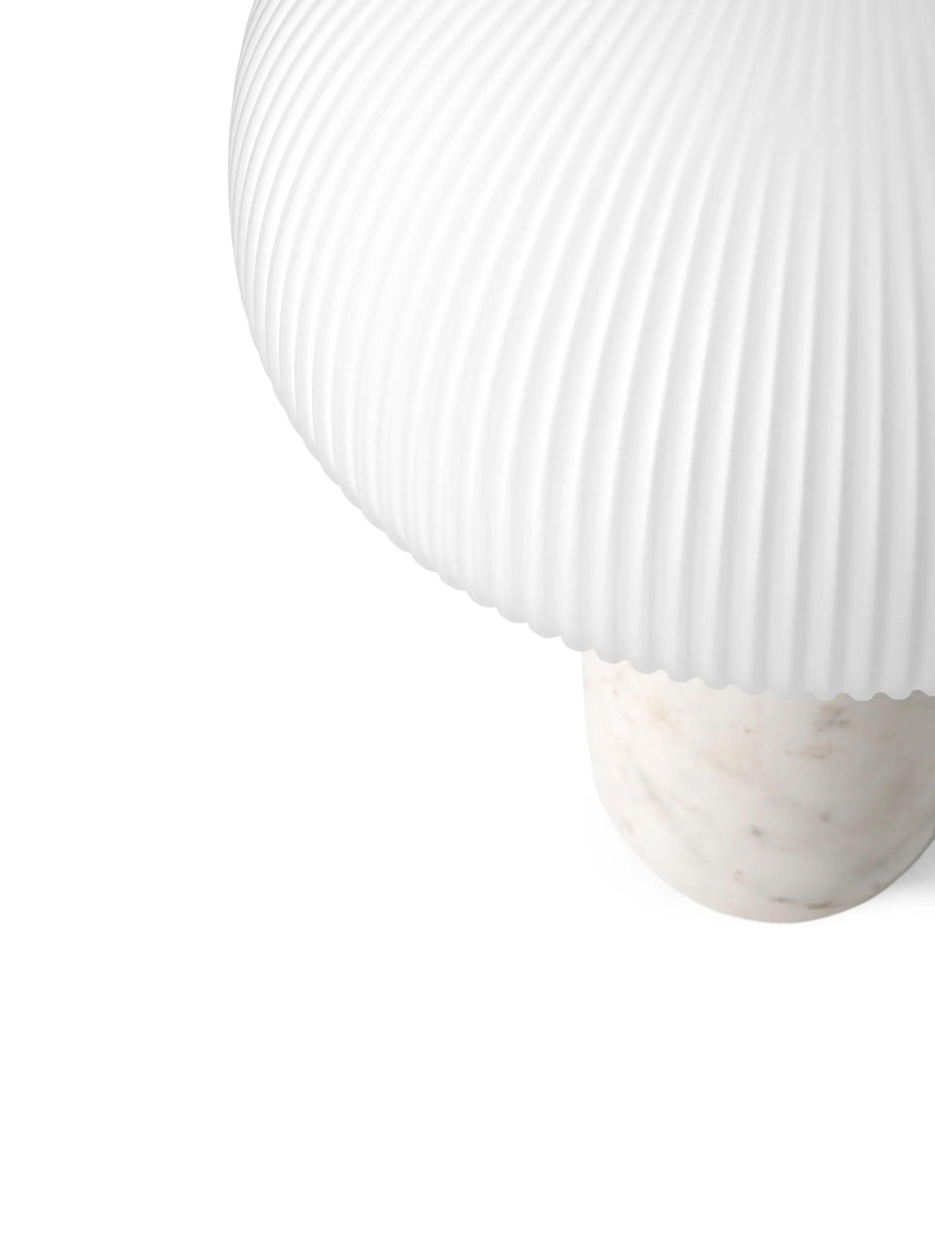 Vipp591 Sculpture bordslampa liten 39 cm, White marble Vipp