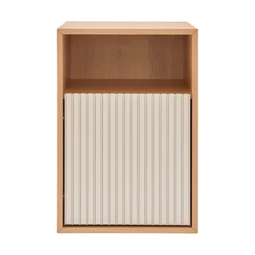 Vipp672 sängbord - Ljus ek-ljus aluminium, vägg, 31,5x48x38 cm - Vipp