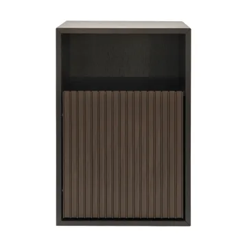 Vipp672 sängbord - Mörk ek-ljus aluminium, vägg, 31,5x48x38 cm - Vipp