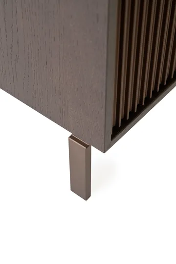 Vipp672 sängbord - Mörk ek-mörk aluminium, 31,5x60x38 cm - Vipp