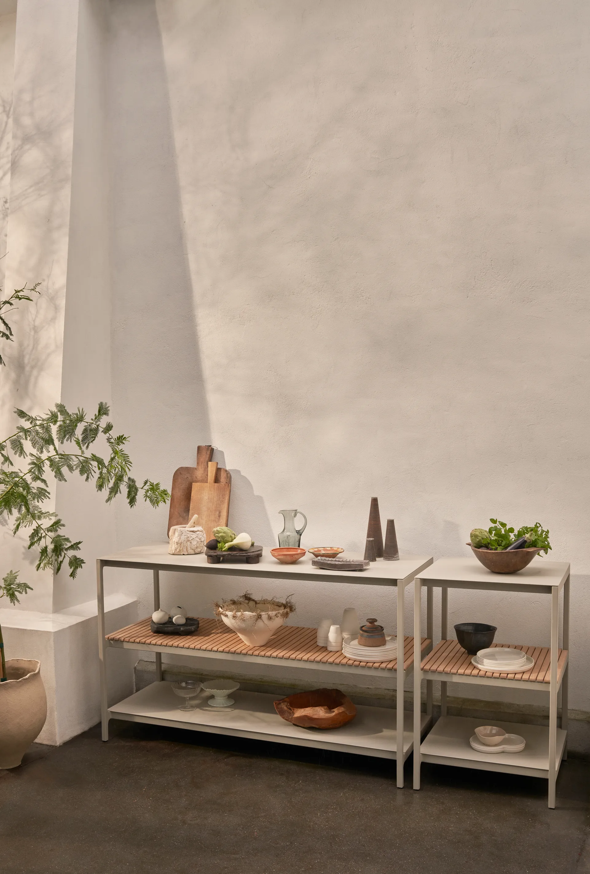 Vipp740 Open-Air köksmodul small, Warm grey, 59x59x93 cm Vipp