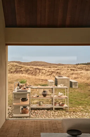 Vipp741 Open-Air köksmodul large - Warm grey, 154x59x93 cm - Vipp