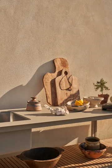 Vipp742 Open-Air köksmodul med diskho - Warm grey, 154x59x93 cm - Vipp