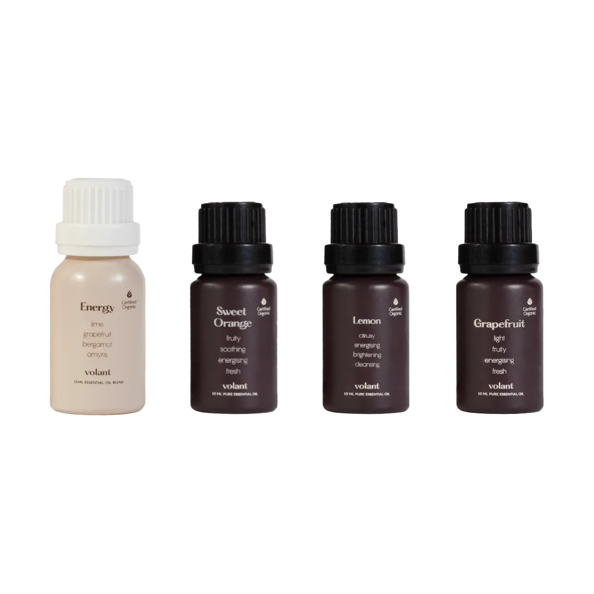 Citrus Boostset eteriska oljor 4-pack, 3x10 ml-1x15 ml Volant