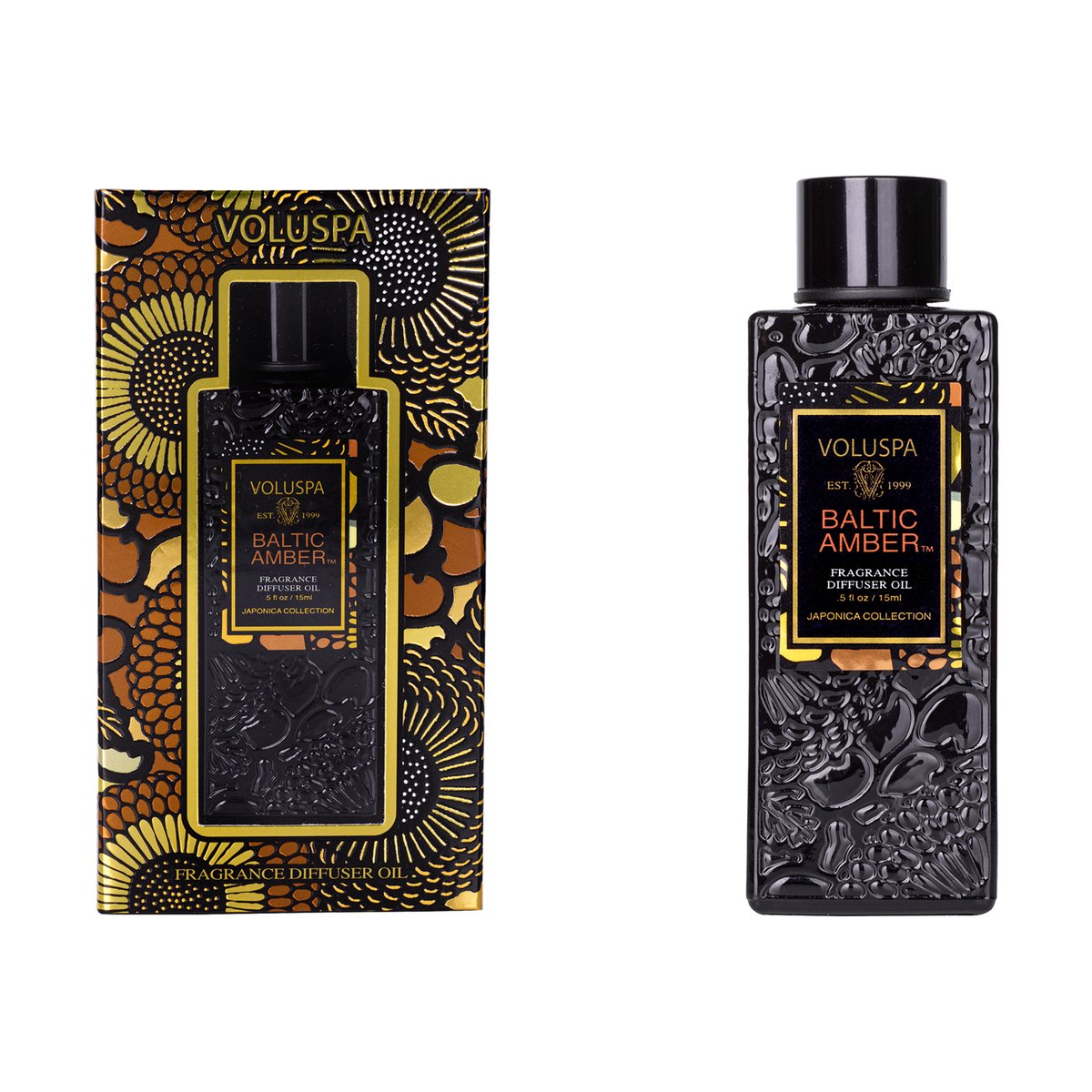Voluspa Baltic Amber eterisk olja 15 ml | Skandinavisk Design | Doftljus & Doftpinnar | Svart