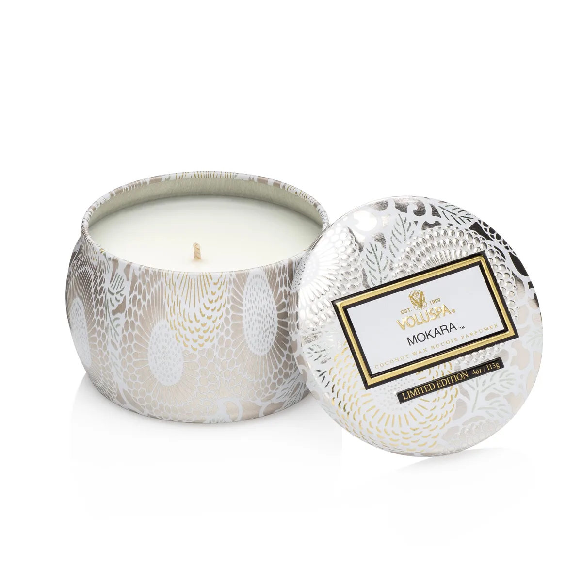 Voluspa Decorative tin ljus 25 timmar Mokara