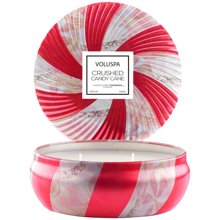 Limited Edition 3-wick in tin 40 timmar - Crushed Candy Cane - Voluspa