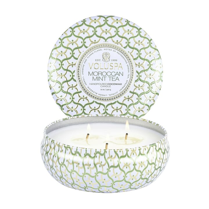 Maison Blanc 3-wick Tin doftljus 40 timmar - Moroccan Mint Tea - Voluspa