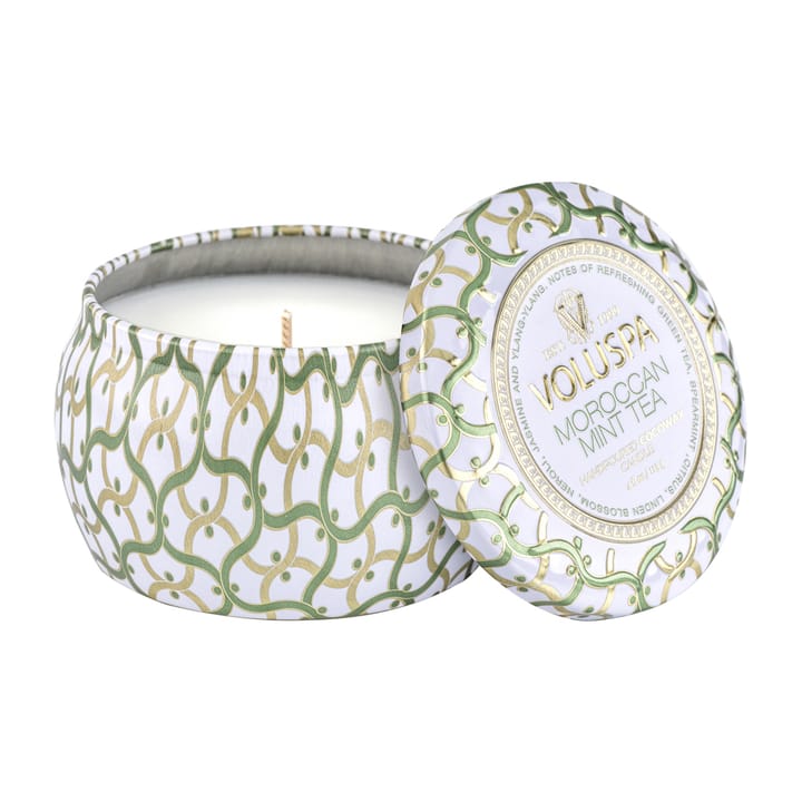 Maison Blanc Mini Tin doftljus 25 timmar - Moroccan Mint Tea - Voluspa