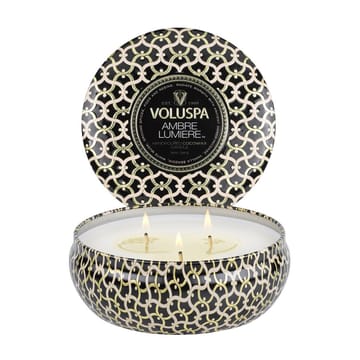 Maison Noir 3-wick Tin doftljus 40 timmar - Ambre Lumiere - Voluspa