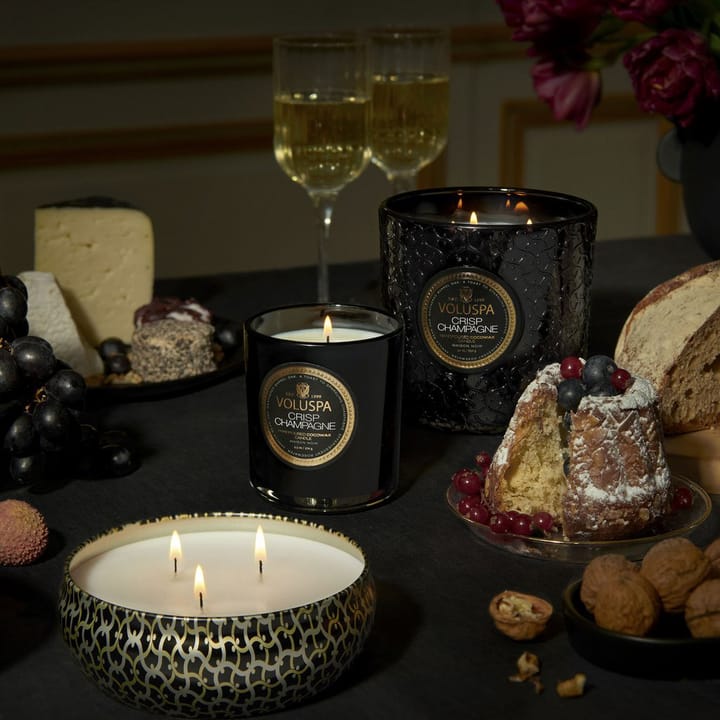 Maison Noir 3-wick Tin doftljus 40 timmar - Crisp Champagne - Voluspa