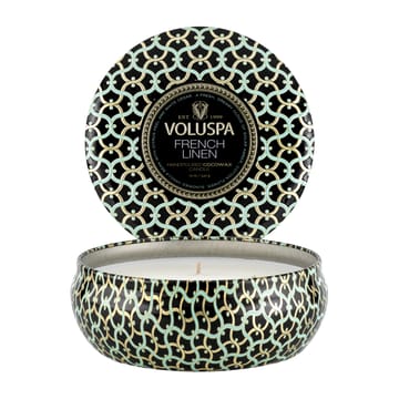 Maison Noir 3-wick Tin doftljus 40 timmar - French Linen - Voluspa