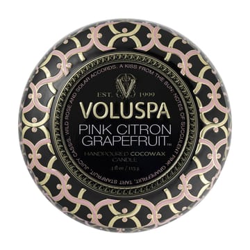 Maison Noir Mini Tin doftljus 25 timmar - Pink Citron Grapefruit - Voluspa
