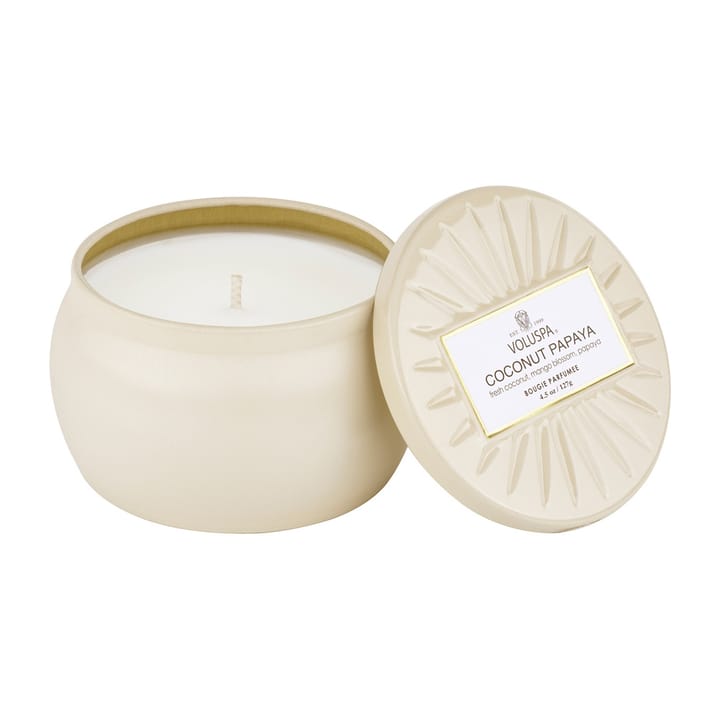 Vermeil Mini Tin doftljus 25 timmar - Coconut Papaya - Voluspa