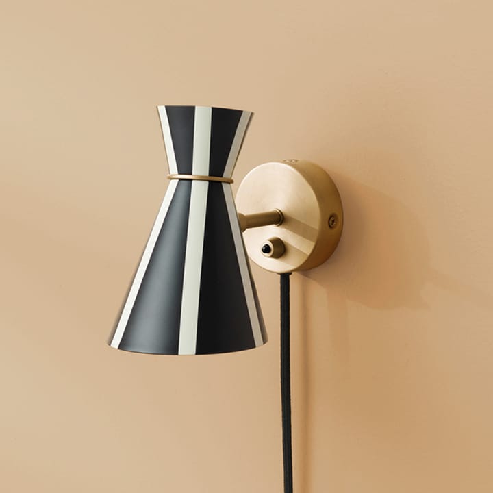 Bloom vägglampa, black noir/warm white, stripe Warm Nordic