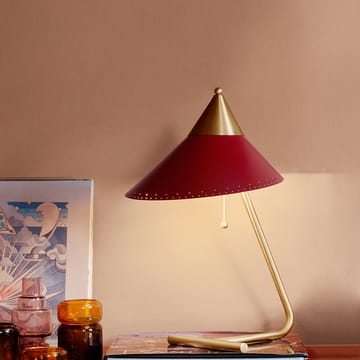 Brass Top bordslampa - pine green, mässingsstativ - Warm Nordic