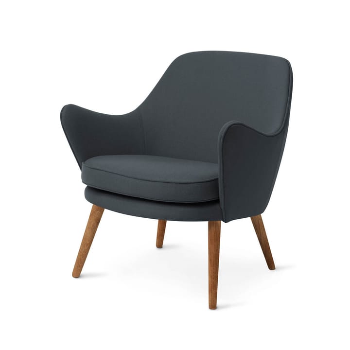 Dwell loungestol - Hero 991 petrol-ben i rökt ek - Warm Nordic