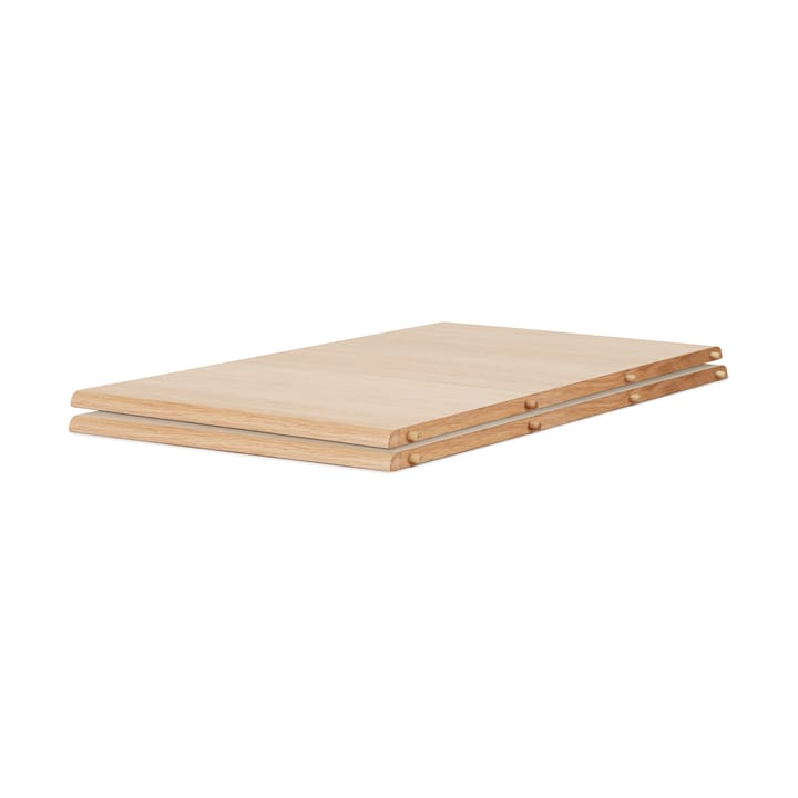 Evermore matbord inkl. 2 iläggsskivor á 45 cm, Natural oak, 160 cm Warm Nordic