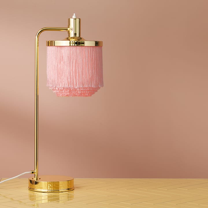 Fringe bordslampa - pale pink - Warm Nordic