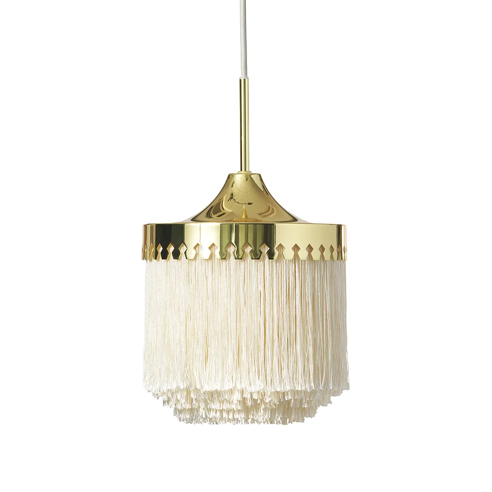 Warm Nordic Fringe pendel cream white, liten | Skandinavisk Design | Taklampor & Pendlar | Vit
