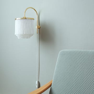 Fringe vägglampa - pale pink, mässingspläterat stål - Warm Nordic