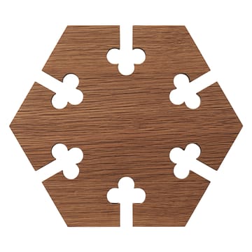 Gourmet Wood Trivet hexagon - Ek - Warm Nordic