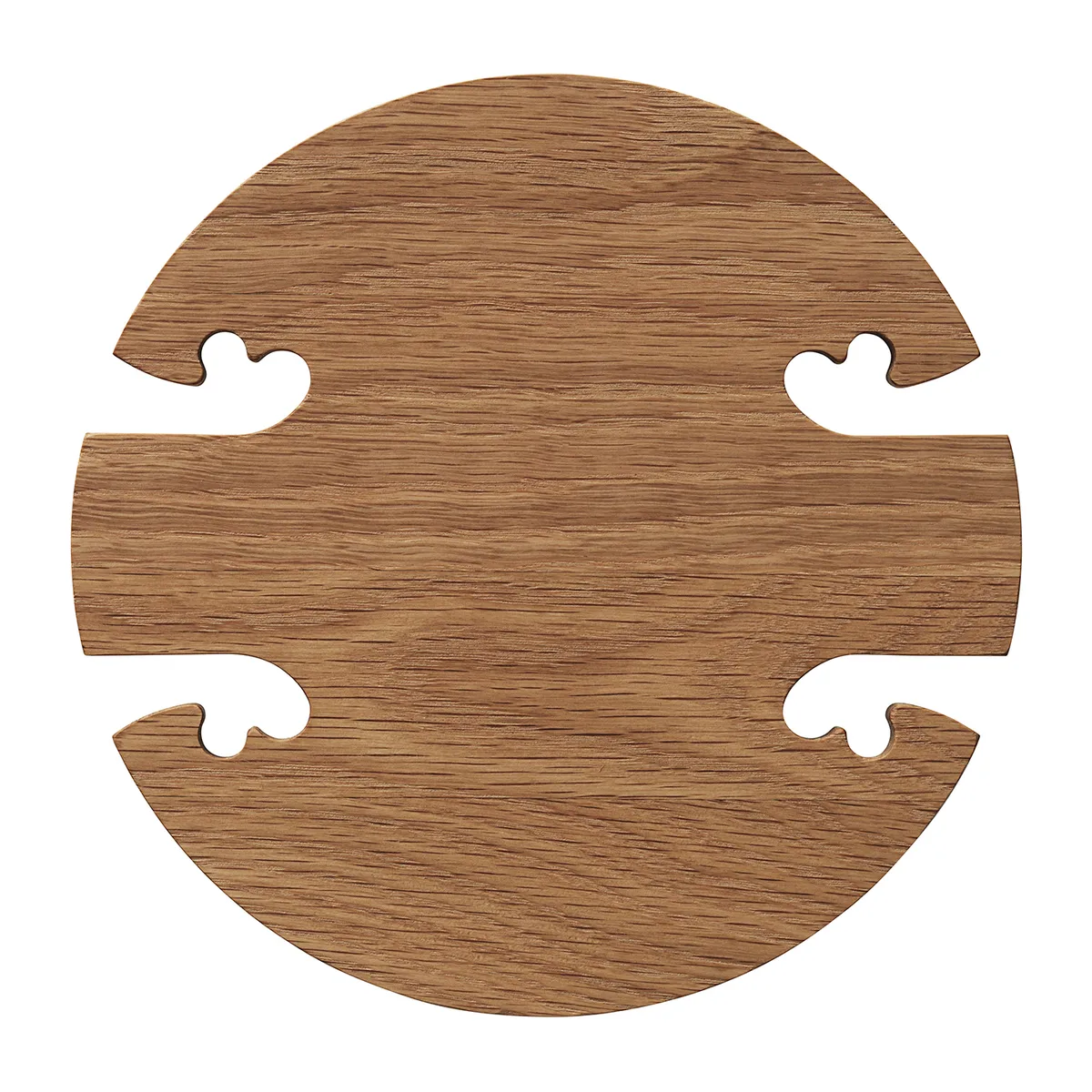 Warm Nordic Gourmet Wood Trivet round Ek