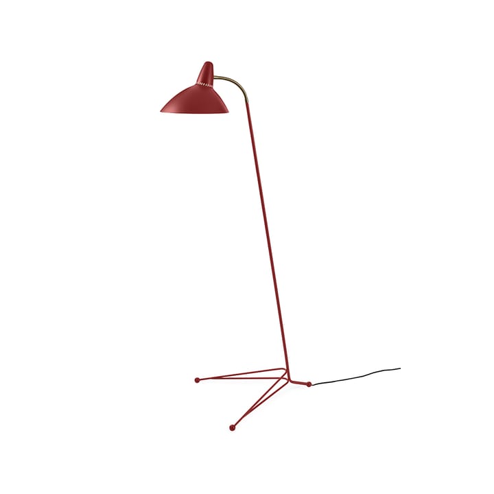 Lightsome golvlampa - red grape, mässingdetalj - Warm Nordic