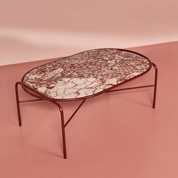 Secant ovalt soffbord marmor - Red veined - Warm Nordic