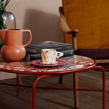 Secant ovalt soffbord marmor - Red veined - Warm Nordic