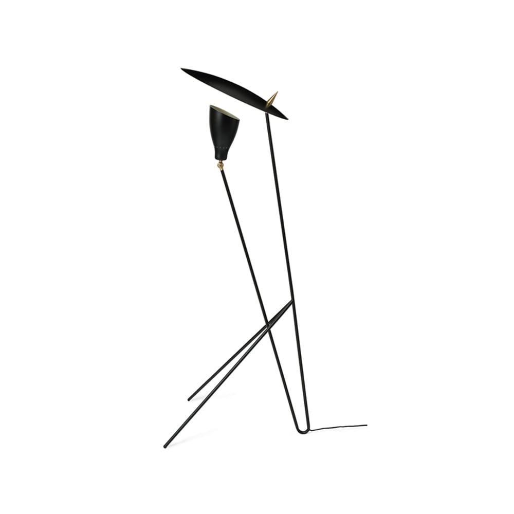 Warm Nordic Silhouette golvlampa black noir | Skandinavisk Design | Golvlampor | Svart