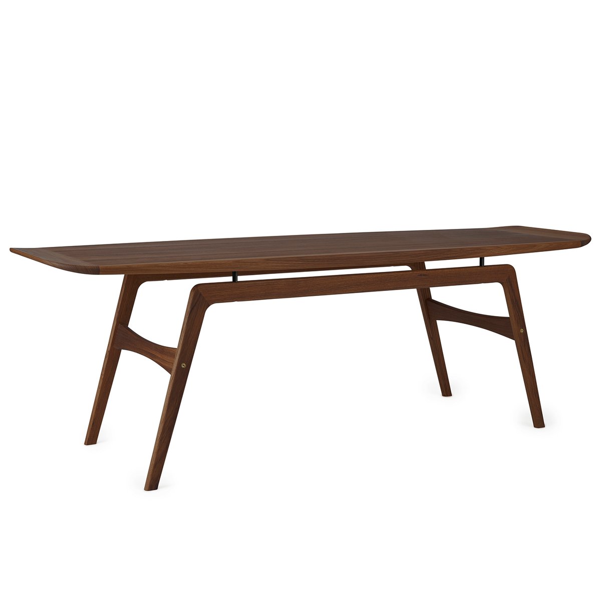 Warm Nordic Surfboard soffbord 152x52 cm Valnöt | Skandinavisk Design | Soffbord | Brun