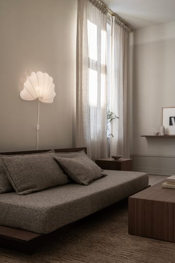 Anna vägglampa L 54 cm - White cotton - Watt & Veke