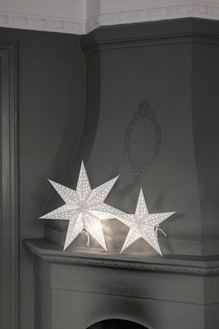 Beata adventsstjärna Ø44 cm, Vit Watt & Veke