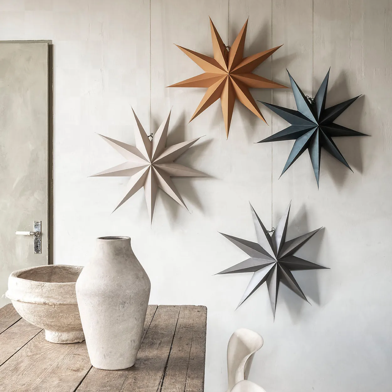 Boris julstjärna 70 cm, Mörkgrå Watt & Veke