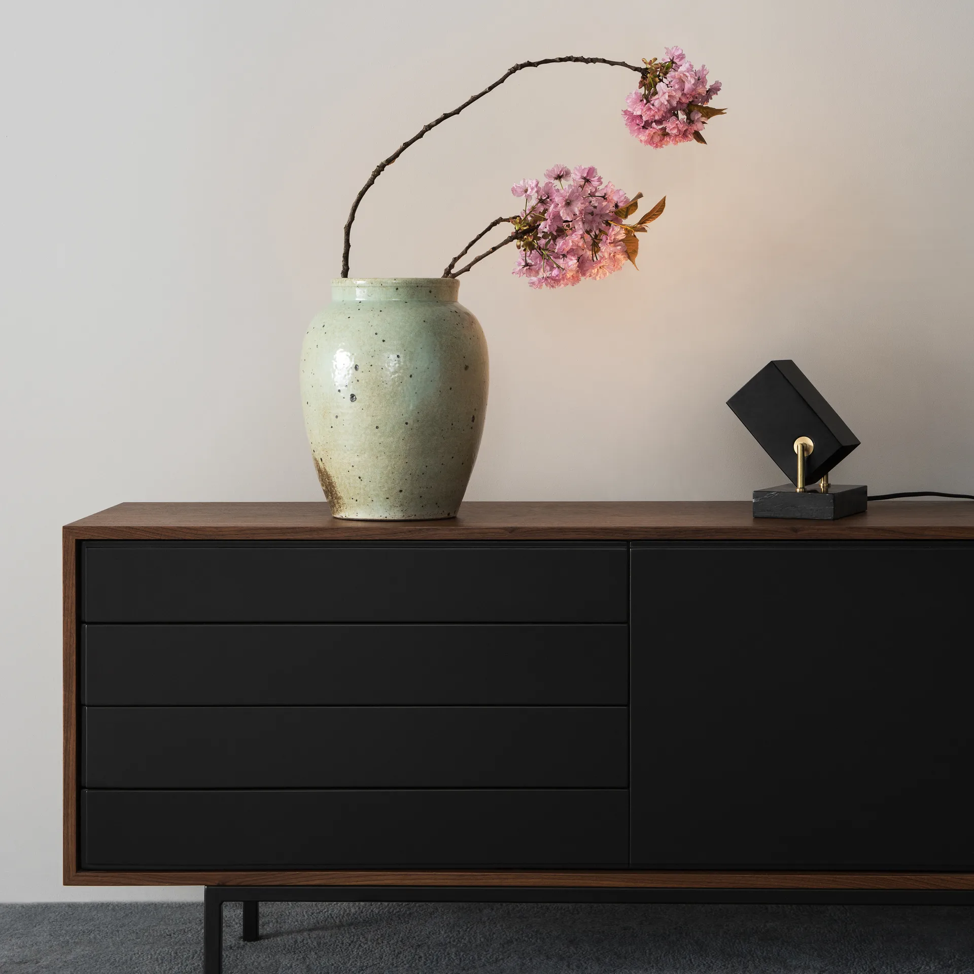 Box golvspotlight, matt svart Watt & Veke