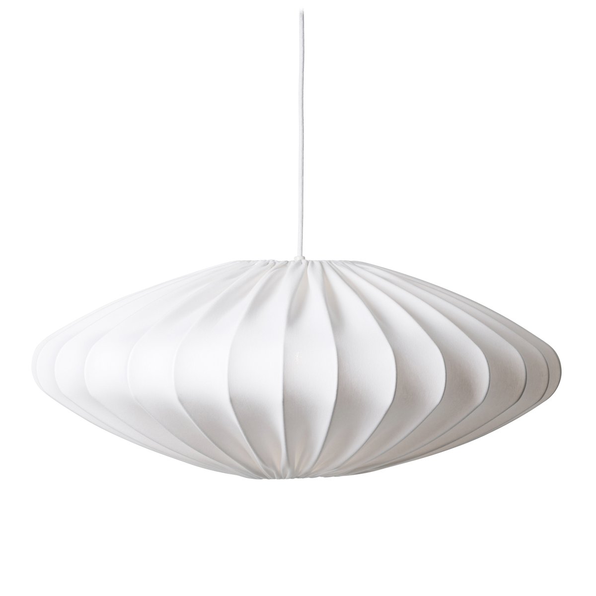 Watt & Veke Ellipse lampskärm 65 cm bomull Vit | Skandinavisk Design | Taklampor & Pendlar | Vit