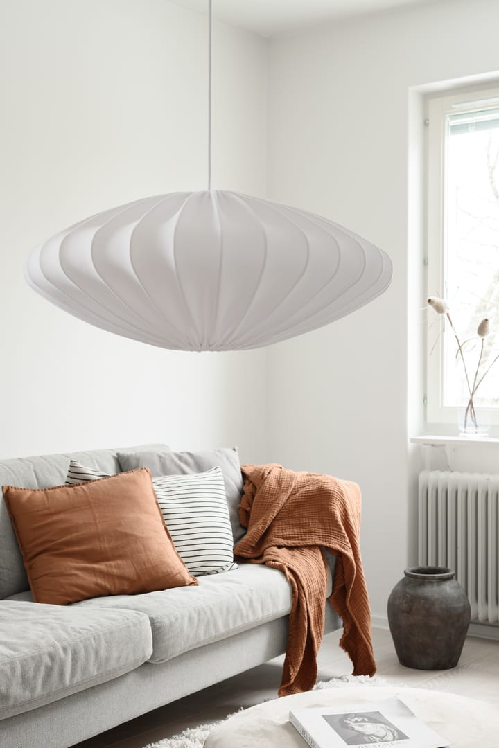 Ellipse lampskärm 65 cm linne - Vit - Watt & Veke