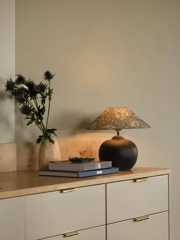 Flat shade lampskärm - African marigold green, Ø36x10 cm - Watt & Veke