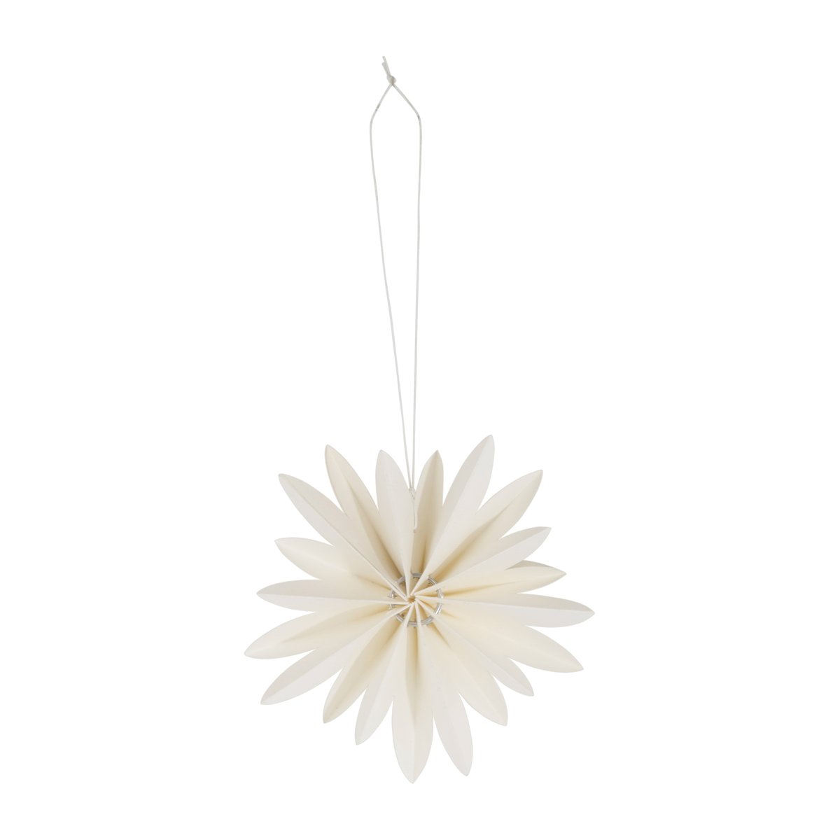 Watt & Veke Flower julhänge 10 cm Vit | Skandinavisk Design | Juldekorationer & Julpynt | Vit