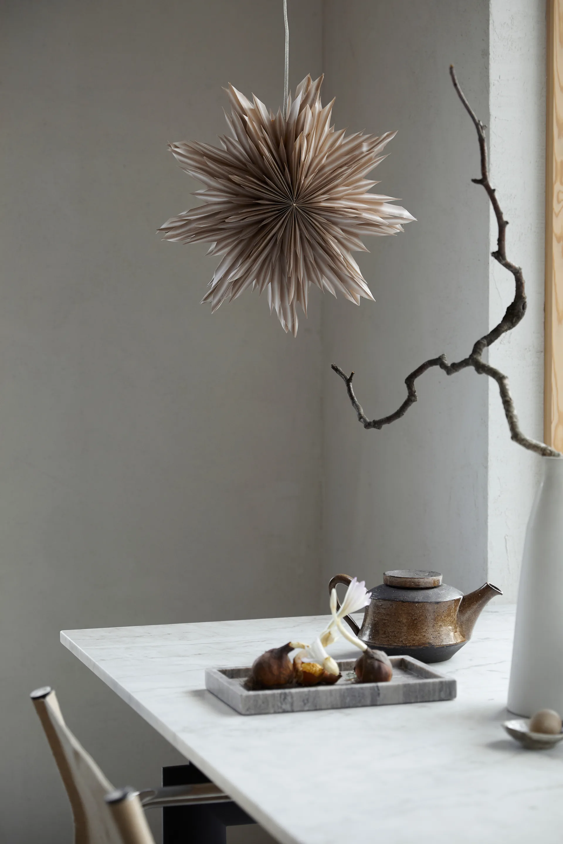 Helena adventsstjärna Ø44 cm, Beige Watt & Veke